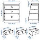 LOTE chest of 3 drawers 55x62 cm