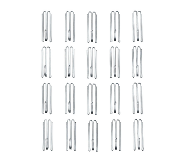 RIKTIG curtain hook, silver-colour, 20 pack