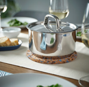 HEAT Trivet, cork patterned/light blue, 7 " ( 19 cm )