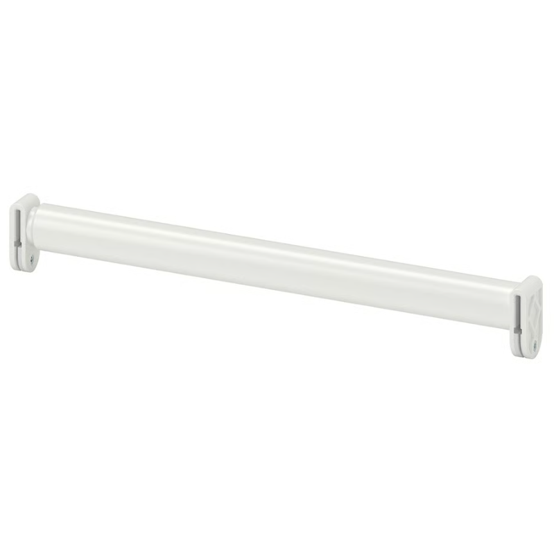 HJÄLPA Adjustable clothes rail, white, 30-47 cm