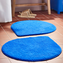 BERGVATTNET Bath mat, blue, 60x60 cm