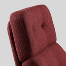 HAVBERG Swivel easy chair, Lejde red-brown