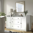 NYPONBUSKE Mirror, grey-beige, 65x65 cm