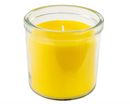 BLODHAGG Scented Candles in Glass Jars, Lemon and Lemongrass Yellow