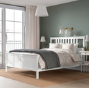 HEMNES double bed, white varnish, 160x200 cm/ LUROY/SKORVA