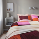 BRUNKRISSLA Duvet cover and pillowcase, pink, 150x200/50x80 cm