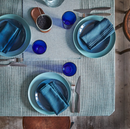 SVARTSENAP place mat , green/blue, 35x45 cm