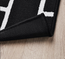 VANDPLATS Door mat, black/brick pattern, 40x60 cm
