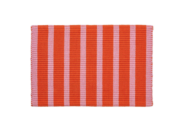 VAGSKYLT Door mat, pink/orange, 40x60 cm