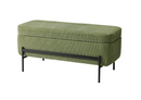 VALTORP Bench, with storage/Samsala dark yellow-green, 103 cm