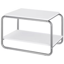 BAGGBODA Side table, white, 71x50 cm