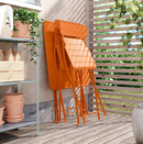 SUNDSÖ foldable chair , bright orange, without cushion