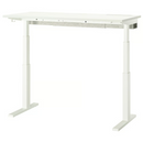 MITTZON Underframe sit/stand for desk, electric/white, 120/140/160x60 cm