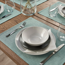 SVARTSENAP place mat , green/blue, 35x45 cm