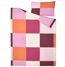 BRUNKRISSLA Duvet cover and pillowcase, pink, 150x200/50x80 cm