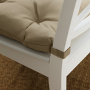 MALINDA Chair cushion, beige, 40/35x38x7 cm
