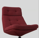 HAVBERG Swivel easy chair, Lejde red-brown