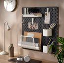 SKÅDIS Pegboard, black, 56x56 cm