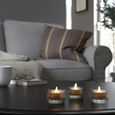 SMÄLLSPIREA tealight holder , glass, 4 cm, 3 pack