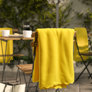 DAGGKÅPOR Throw, bright yellow, 130x170 cm