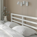 TARVA Bed frame, white stained, 160x200 cm