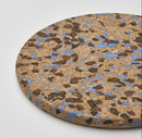 HEAT Trivet, cork patterned/light blue, 7 " ( 19 cm )