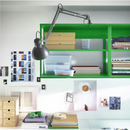 PLATSA Open shelving unit, green, 80x40x60 cm