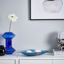 HÄCKPOPPEL decorative bowl , blue, 24 cm