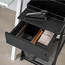 TROTTEN drawer unit, anthracite, 34x56 cm