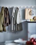 KUBBIS Rack with 3 hooks, white