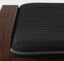 POÄNG Ottoman frame, brown/Cushion Knisa black