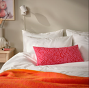 SANDMOTT Cushion, bright red/bright pink, 30x58 cm