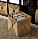 KNIPSA basket , seagrass, 32x33x32 cm