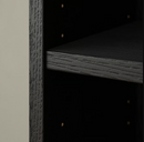 BILLY Bookcase, black oak effect, 40x28x202 cm