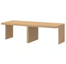 LÅDMAKARE Storage cabinet, oak effect, 35x212 cm, left+right/LÅDMAKARE shelf, 76x34 cm/LÅDMAKARE Insert with compartments, 76x34x24 cm/LÅDMAKARE Cabinet with sliding doors, oak effect