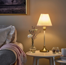 FLYGHÖJD lampshade, brass-beige, 54 cm