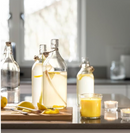BLODHAGG Scented Candles in Glass Jars, Lemon and Lemongrass Yellow