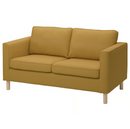 PÄRUP Frame, 2-seat sofa/PÄRUP Cover for 2-seat sofa, Vissle yellow-brown