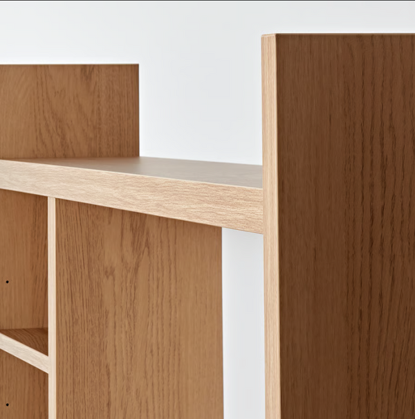 MICKE Additional high unit, oak look, 105x65 cm