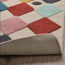 BUSENKEL Rug, harlequin pattern/multicolour, 130x160 cm