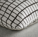MÄSTERROT Cushion cover, white/black, 50x50 cm