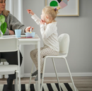 VILDGÅS Junior chair, white/white