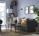 SKÖNABÄCK 2-seat sofa-bed, Knisa dark grey