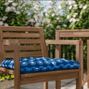KLÖSAN Chair cushion, outdoor, dark blue, 50x50 cm