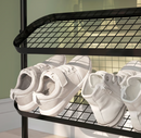 ÄLGANÄS Shoe rack, black, 76x24x59 cm