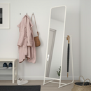 KNAPPER Standing mirror, white, 48x160 cm