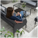 GLOSTAD 3-seat sofa, Knisa dark grey