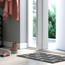 VANDPLATS Door mat, black/brick pattern, 40x60 cm