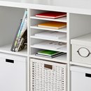 KALLAX Insert with 4 shelves, white, 33x33 cm