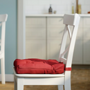 MALINDA Chair cushion, dark red, 40/35x38x7 cm